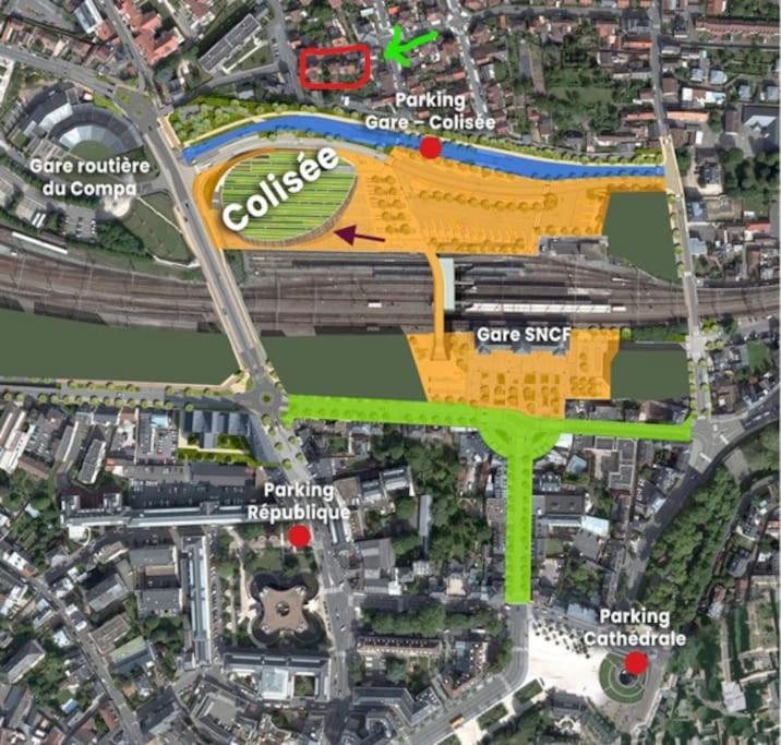 Studio 1 Chartres Gare Et Colisee A 100M Eksteriør billede